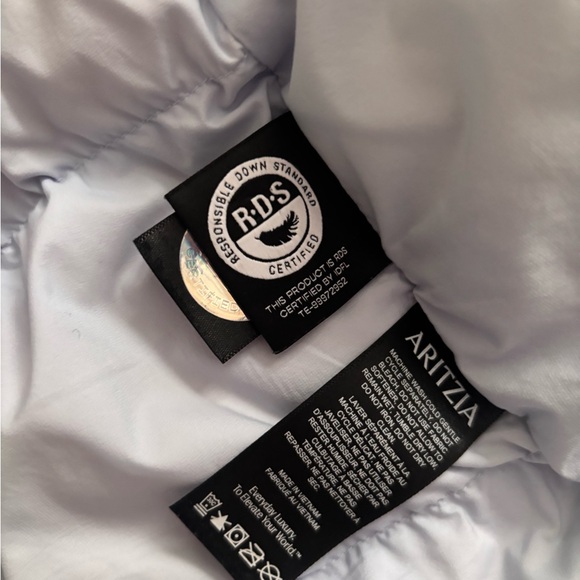 Aritzia Women's Soft Blue Supersnug Puffer Jacket - Picture 6 of 12